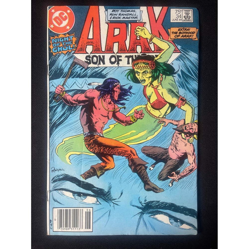 Arak Son of Thundara Comic Book 1984 June‎ Issue 34 Roy Thomas Ron Randall